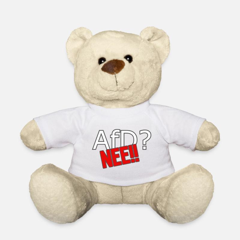 AfD? Nee! - Teddy - Weiß