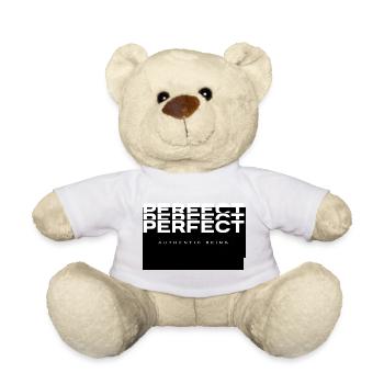 Perfect Identity Bold Typography - Teddy Bear - white - Front