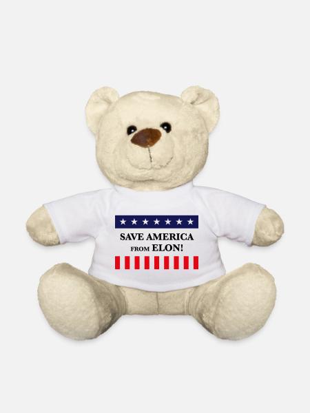 Save America From Elon! (USA) - Teddy - Weiß