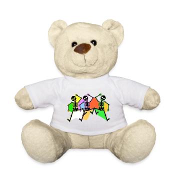 Dancing - Teddy Bear - white - Front