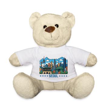 seoul city suedkorea - Teddy - Weiß - Vorne