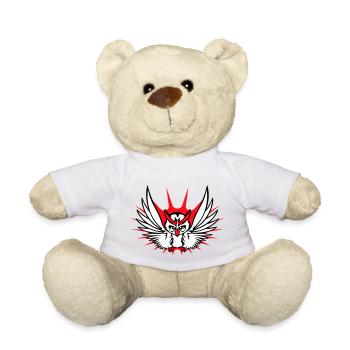 Eule Vogel Uhu Nachtvogel Schleiereule fliegt Cool - Teddy - Weiß - Vorne