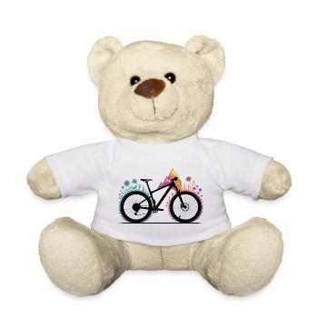 Rainbow MTB Silhouette - Teddy Bear - white - Front