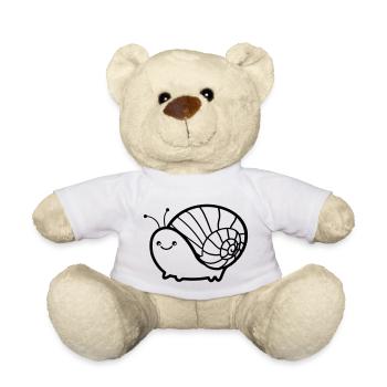 Snail 01 - Teddy Bear - white - Front