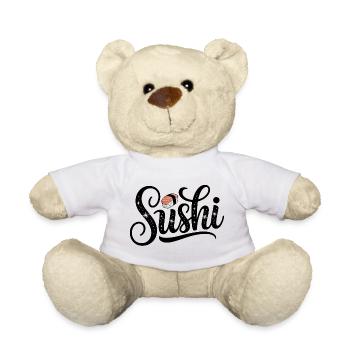 Sushi - Food Lover Design - Nounours - blanc - Devant