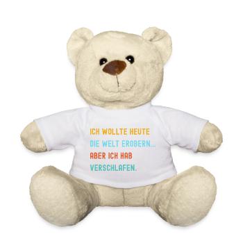 Commitment with a humorous worldview - Teddy Bear - white - Front
