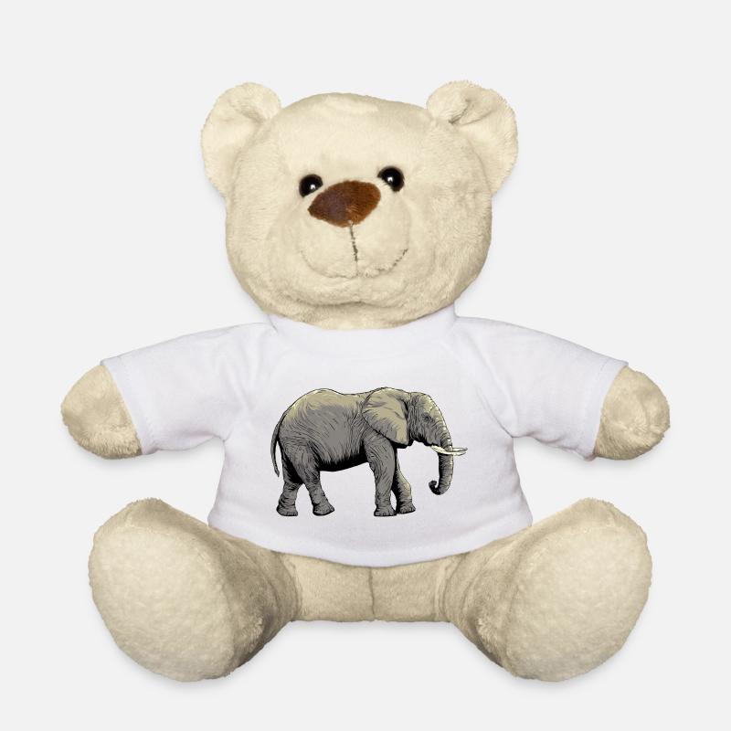 Conception individuelle de l’éléphant - Nounours - blanc