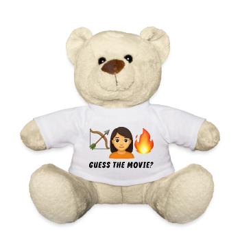 Adventure and Fire Motif Design - Teddy Bear - white - Front