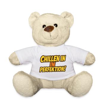 Casual Retro Comic Font Design - Teddy Bear - white - Front