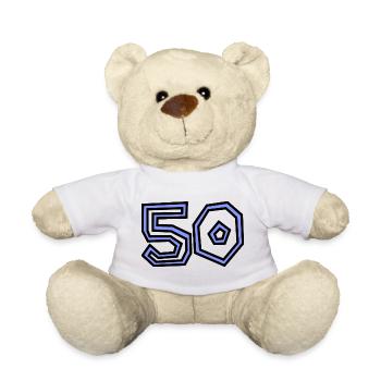 50. 50 JAHRE. 50-JÄHRIGES JUBILÄUM. 50-JÄHRIGES JUBILÄUM. - Teddy - Weiß - Vorne