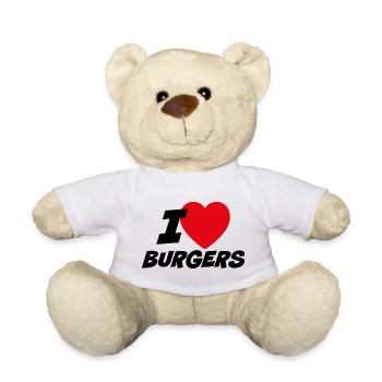 Ich liebe Burger - Teddy - Weiß - Vorne