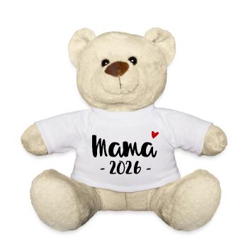 Mama 2026 Design für (werdende) Mütter - Teddy - Weiß - Vorne