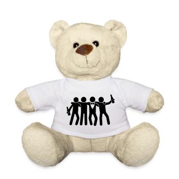 Junggesellenabschied Jga Team Bräutigam - Teddy - Weiß - Vorne