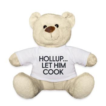 Conception de mème d’appel de cuisine humoristique - Nounours - blanc - Devant