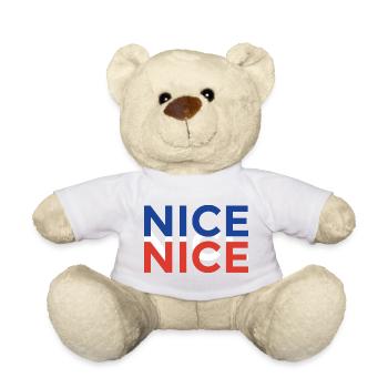Nizza Andenken  - Teddy - Weiß - Vorne