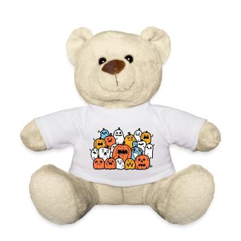 Halloween Pumpkin Party - Teddy Bear - white - Front