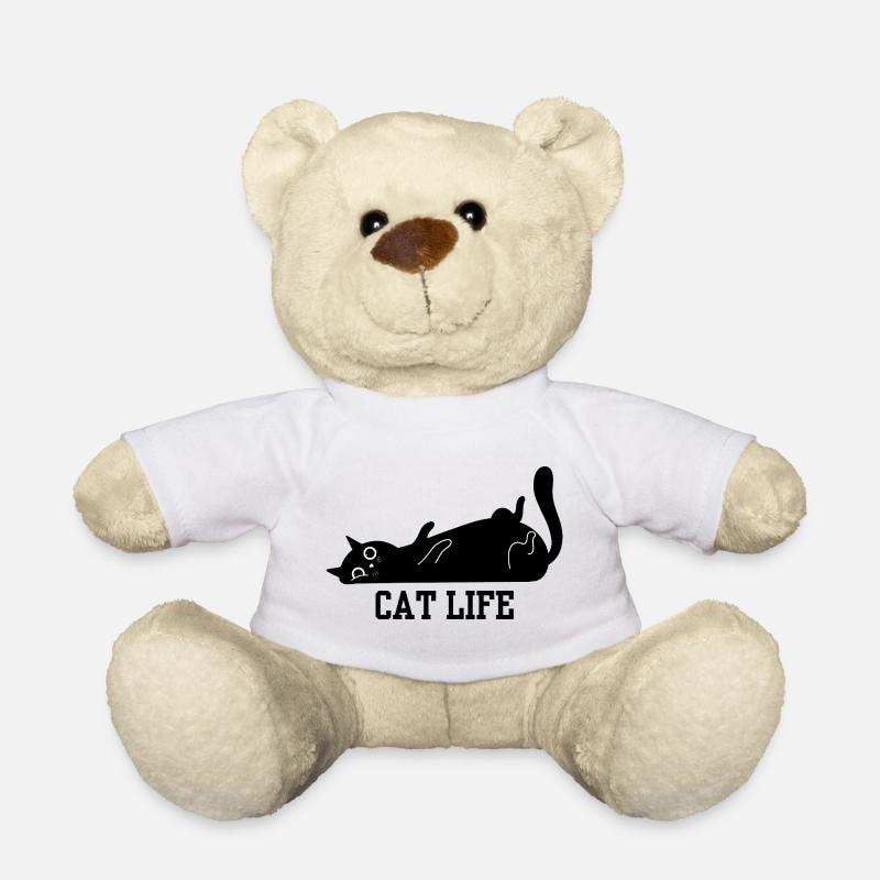 Minimal Abstract Line Sketch - Teddy Bear - white