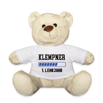 Apprenticeship as a plumber 1st year of apprenticeship as a plumber - Teddy Bear - white - Front