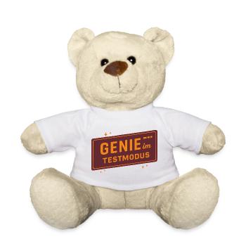 Genie in Test Mode – Funny Saying for Creative - Teddy Bear - white - Front