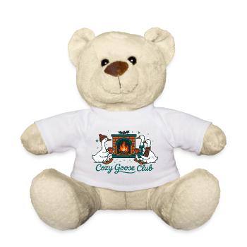 Gemütlicher Gänseclub Weihnachtsspaß Design - Teddy - Weiß - Vorne