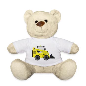 Excavator - Teddy Bear - white - Front
