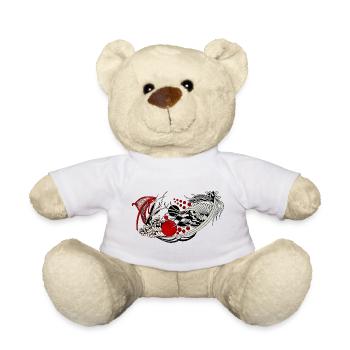 Fließende Blütenmuschel Wellen - Teddy - Weiß - Vorne