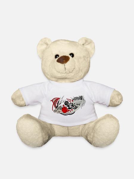 Fließende Blütenmuschel Wellen - Teddy - Weiß