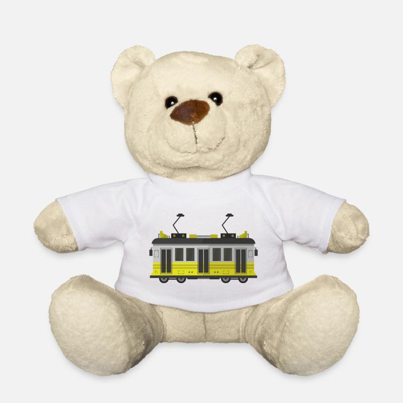Tram - Teddy Bear - white