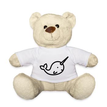 narwhal - Teddy Bear - white - Front