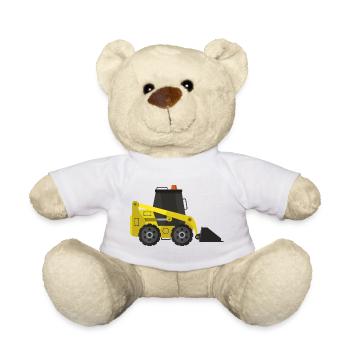 Excavator - Teddy Bear - white - Front