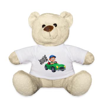 WORLD CHAMPION DRIVER - baby & kids - Teddy Bear - white - Front