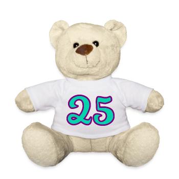 25. 25 YEARS. 25th ANNIVERSARY. 25 YEARS ANNIVERSARY. - Teddy Bear - white - Front