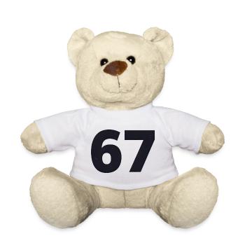 67 parle la langue des jeunes - Nounours - blanc - Devant