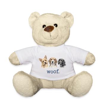 Hunde Wuff Lustige Hundeliebhaber Lustiges Wuff - Teddy - Weiß - Vorne