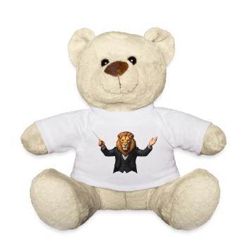 LION CONDUCTOR - animals - Nounours - blanc - Devant