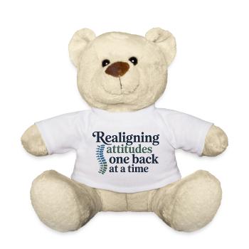 Chiropraktiker-Wirbelsäulen sind mein Fachgebiet - Teddy - Weiß - Vorne