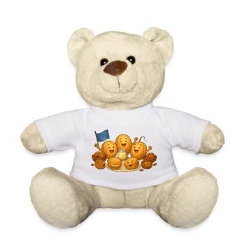 Walnut Pastry - Teddy Bear - white - Front
