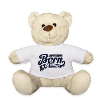 Né en 2006 - Anniversaire - Édition limitée - Nounours - blanc - Devant