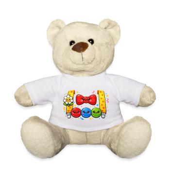 Clown Costume Carnival Carnival Gift - Teddy Bear - white - Front