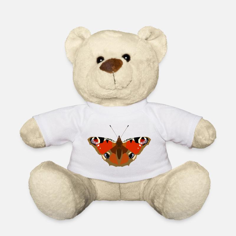 Schmetterlinge: Das Tagpfauenauge - Teddy - Weiß