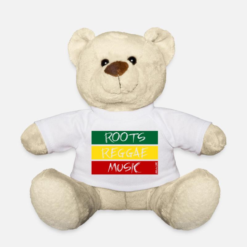 roots reggae music - Teddy Bear - white