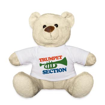 Logo de la section trompette Shirt - Nounours - blanc - Devant