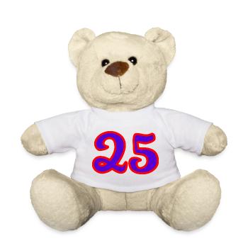 25. 25 YEARS. 25th ANNIVERSARY. 25 YEARS ANNIVERSARY. - Teddy Bear - white - Front