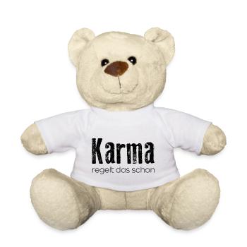 Karma regelt das schon - Teddy - Weiß - Vorne