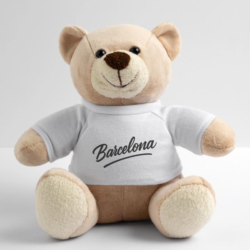 Barcelona Script with Arc Line Teddy Bear