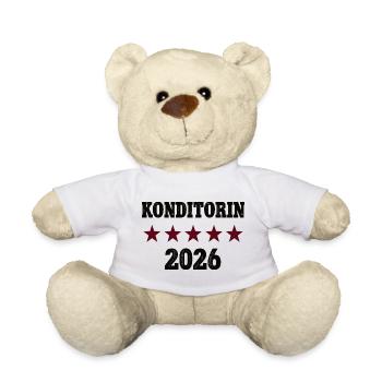 Profession de confiseur Diplôme de l’apprentissage de boulanger réussi - Nounours - blanc - Devant