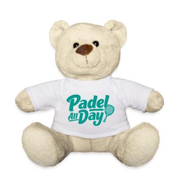 Padel All Day Sport Passion Lifestyle - Teddy Bear - white - Front