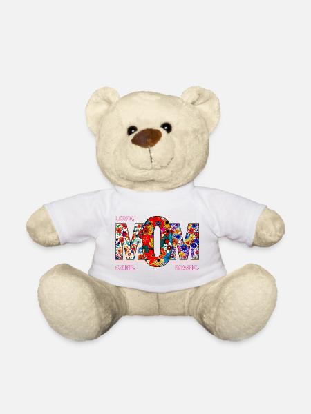 Magique Création florale de MOM Love Care - Nounours - blanc