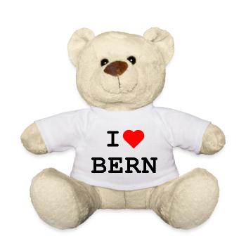 I love Bern - Ich liebe Bern - Teddy Bear - white - Front