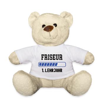 Apprentissage de coiffeur de première année de formation de coiffeur - Nounours - blanc - Devant